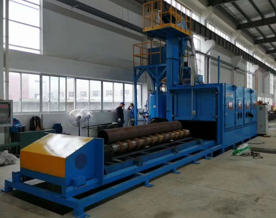 嘉峪关喷砂机在管道除锈中的现场施工应用